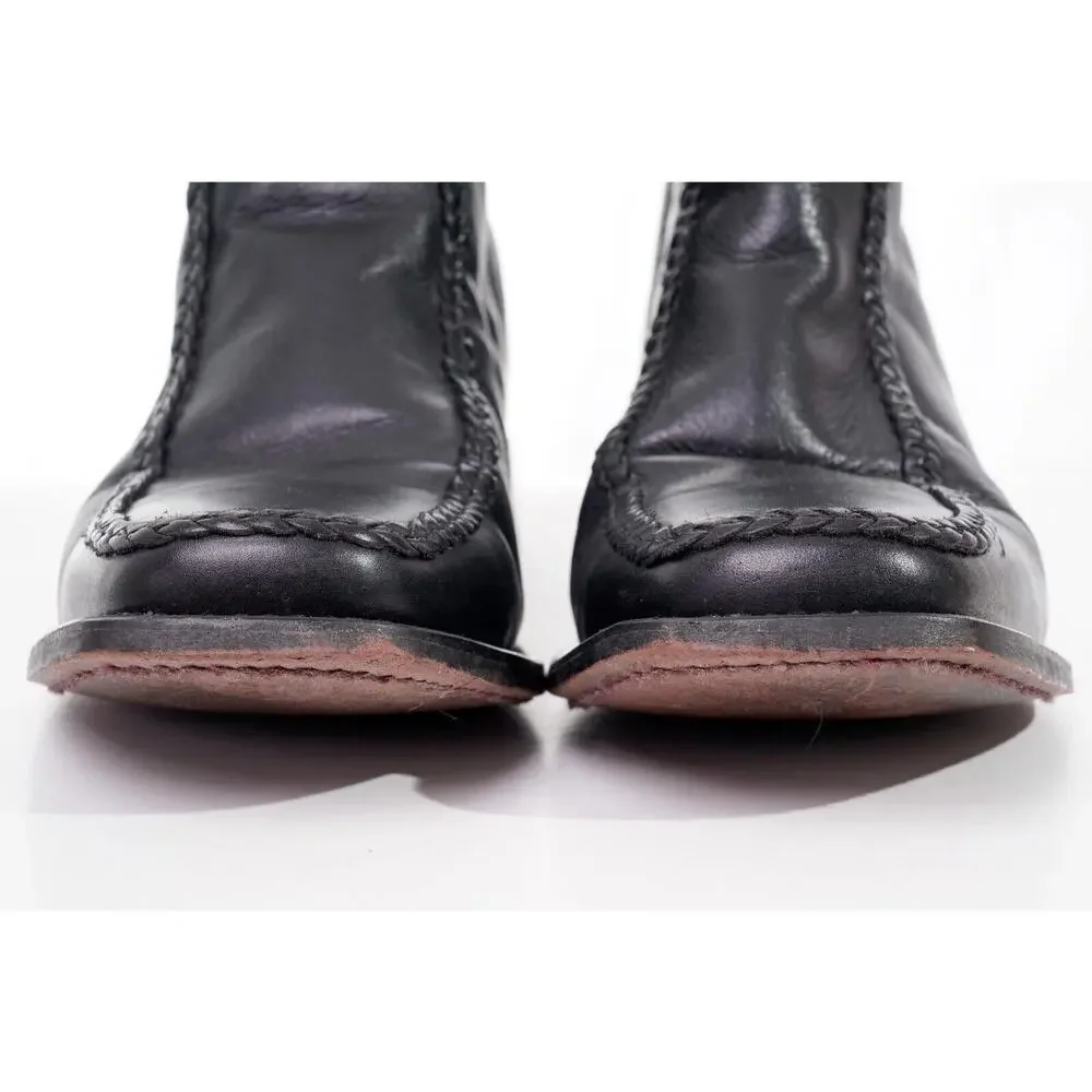 Laredo Richmond Black Leather Side Zip Boot Mens Sz 8.5D Shoes
